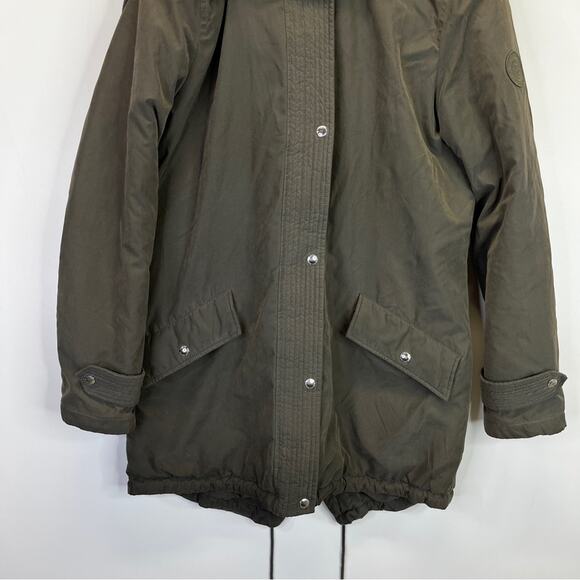 Lauren Ralph Lauren Faux Sherpa Hooded jacket green - M - Picture 3 of 12